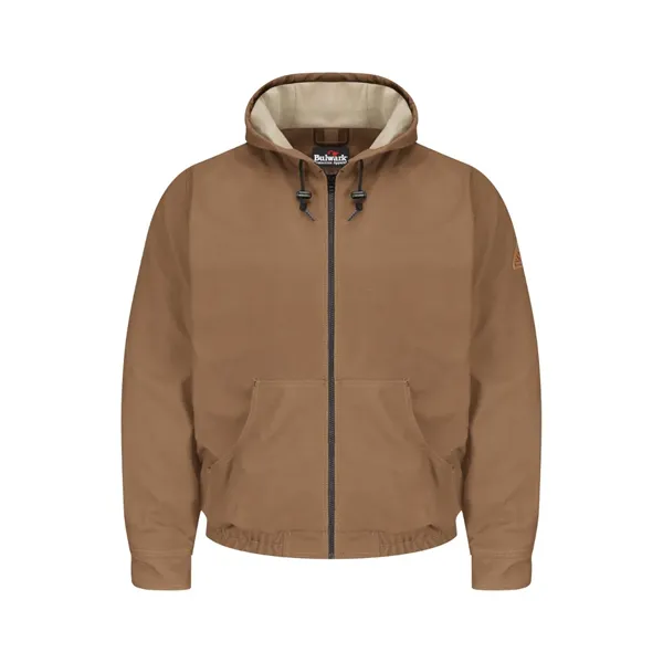 Bulwark Men's Tall Brown Duck Hooded Jacket - EXCEL FR® C...