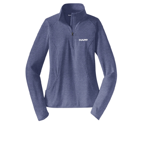 MAPP Sport-Tek® Ladies Sport-Wick® Stretch 1/2-Zip Pullover