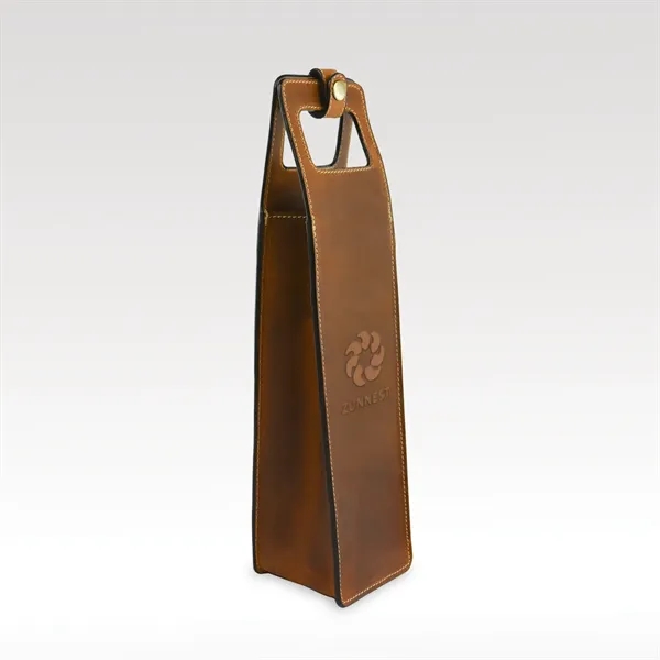 LEATHER WINE CADDY