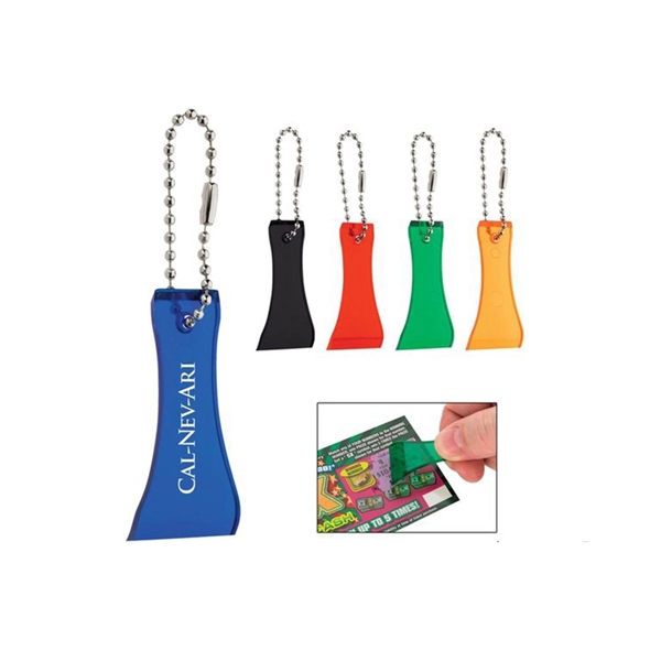 Lottery Scratcher with Bead Chain