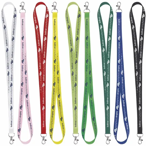 Universal Source® 5/8" Satin Screen Print Lanyard