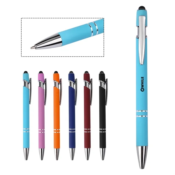 2 in 1 Stylus Ballpoint Pen 1.0mm W/ Tip