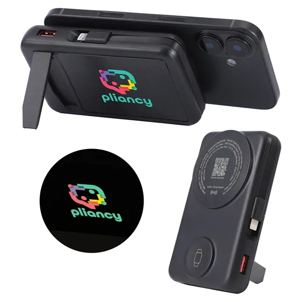 Imperial 10000mAh Light-Up Power Bank with Magnetic Wireless