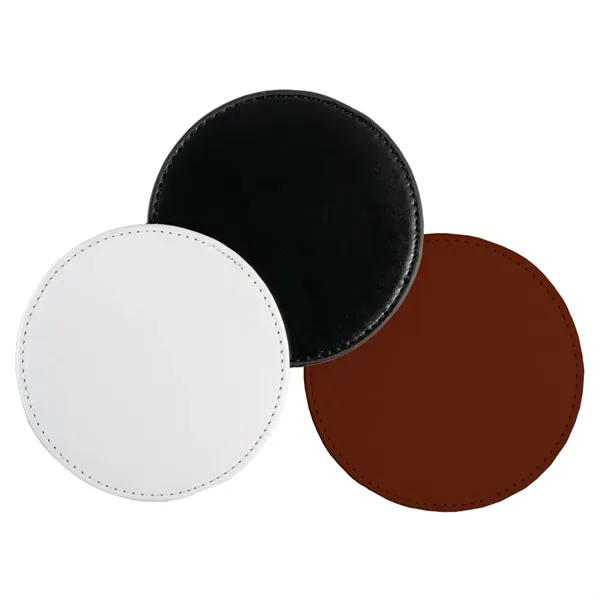 Faux Leather Coaster Round