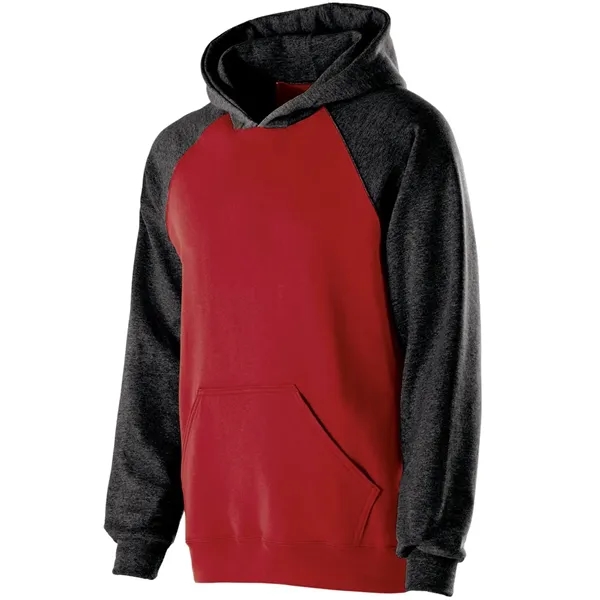 Holloway Youth Cotton/Poly Fleece Banner Hooded Sweatshirt