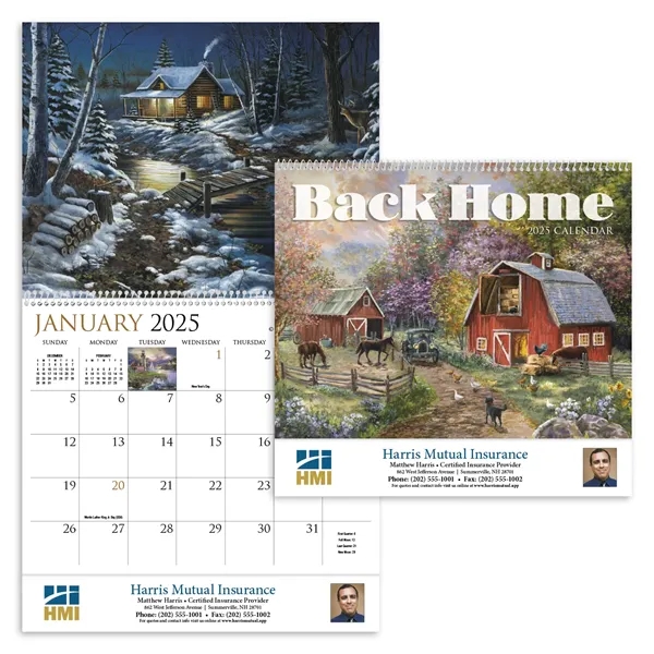 HotLine® Products Back Home Appointment Calendar - Spiral