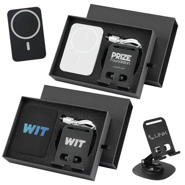 MagSafe Power Bank and Phone Holder Gift Set