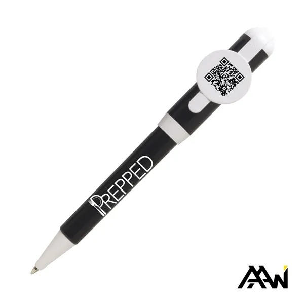 Jumbo QR Billboard Twist Pen - White Accent