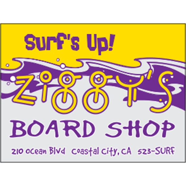 4" x 3" Square Cornered Kwik-Ship Decal