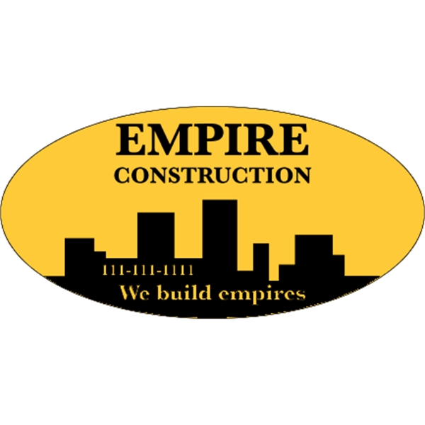 6" x 3" Oval Kwik-Ship Decal