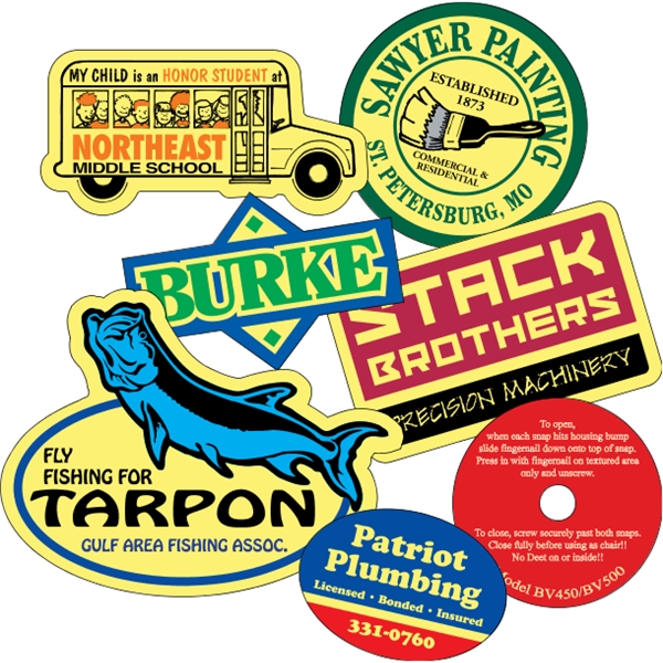 Custom Yellow Vinyl  - Die Cut (Back Adhesive) Decal