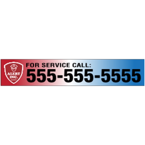 Overlaminated White Polypropylene (Permanent Adhesive) Label