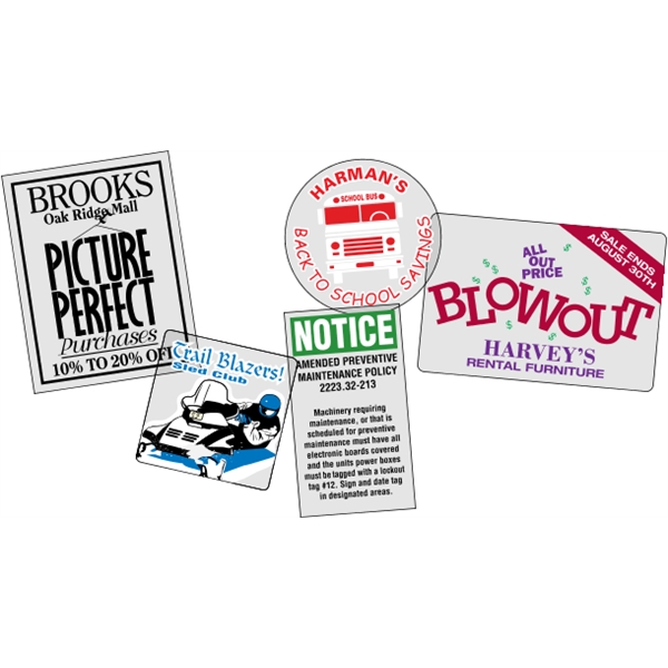 Removable Clear (Back Adhesive) Decals