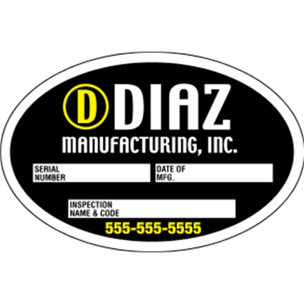 Custom Write-On White Vinyl Decal