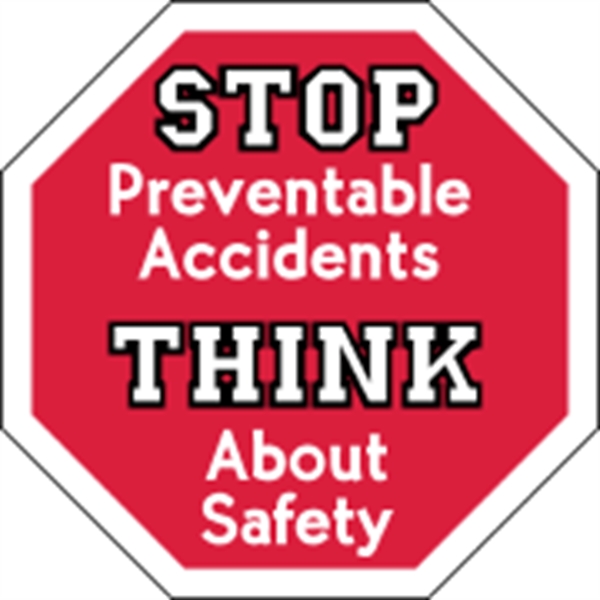 2.5" x 2.5" Octagon - Hard Hat Decal