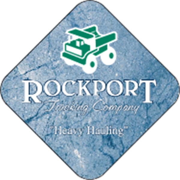 2.6" Point to Point (2" x 2" Square) Hard Hat Decal - 4CP