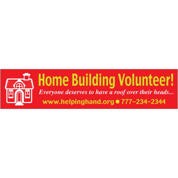 9.25" x 2.0625" Bumper Sticker