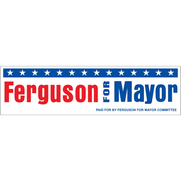 9.25" x 2.5" Bumper Sticker