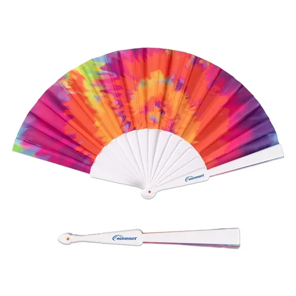 Tie-Dye Foldout Hand Fan