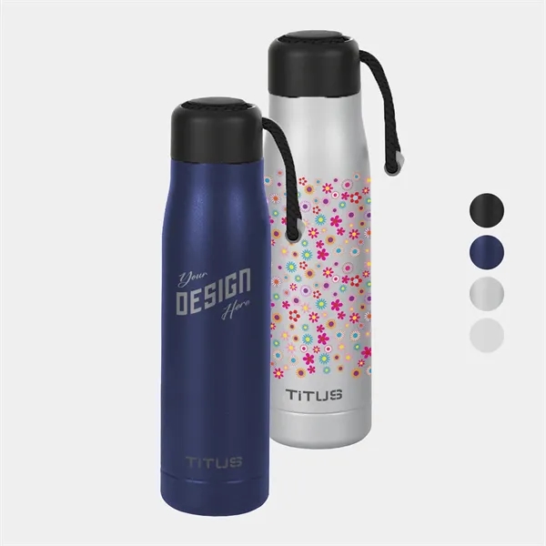 Premium 17 oz TiTUS® Stainless Steel Insulated Sports Bottle