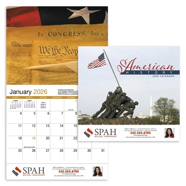 Products American History Appointment Calendar - Stapled