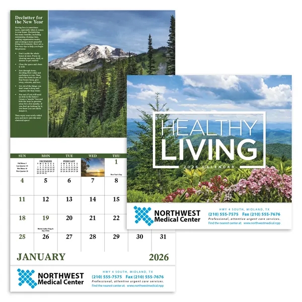 Good Value™ Healthy Living - Stapled Calendar