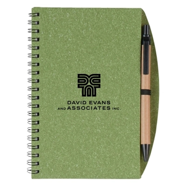 5" X 7" Eco-Inspired Spiral Notebook & Pen