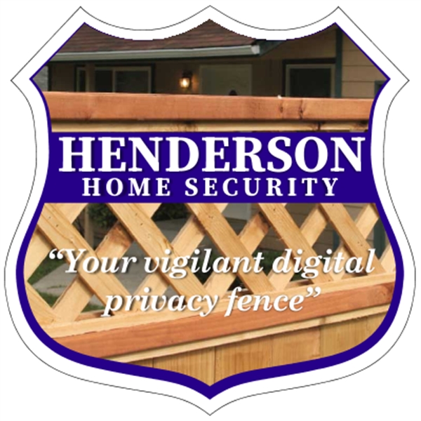 Badge Security Decal - White Vinyl 4CP