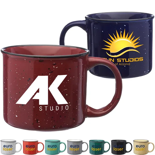 13 Oz. Speckled Campfire Two Tone Coffee Ceramic Mug