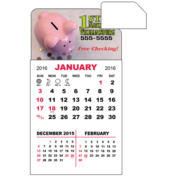 3" x 5.5" - Magnet Mini Calendar Pad (Slant)