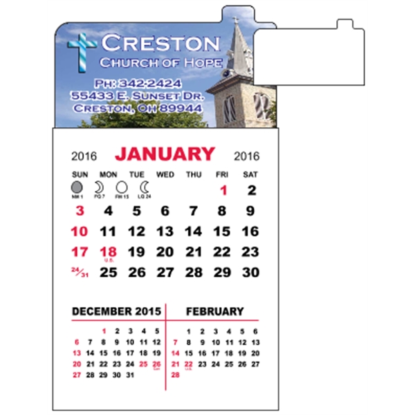 3" x 5.5" - Magnet Mini Calendar Pad (Point)