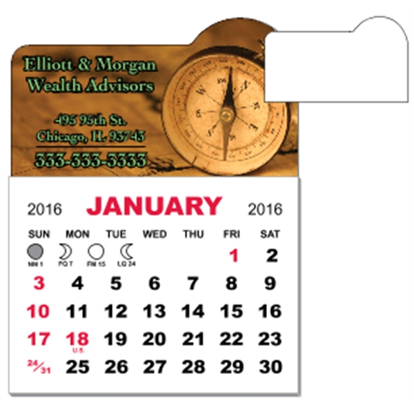 3" x 3.875" - Magnet Mini Calendar Pad (Arch)
