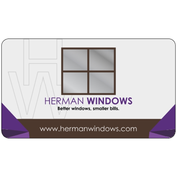 Clear Plastic Business Cards .030", Matte