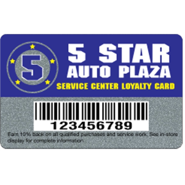 Deluxe Loyalty Card .030" Silver