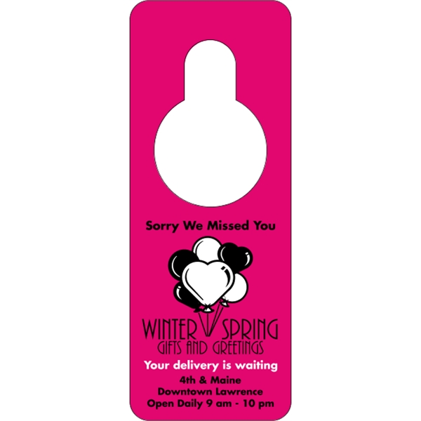 Door Knob Hangers .015" Plastic