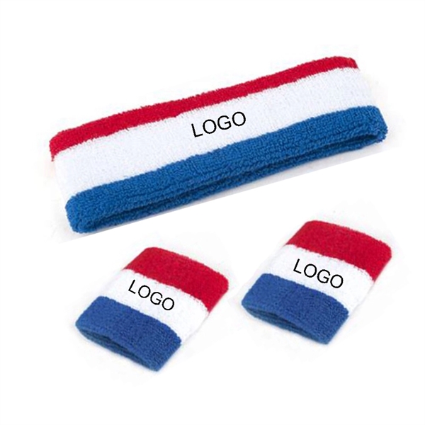 Sweatband Set with Embroidery