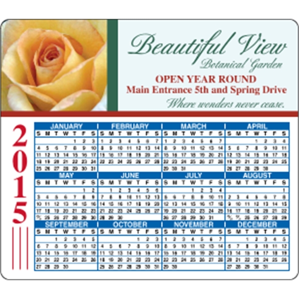 4 x 3.5 Round Cornered - Calendar Magnet