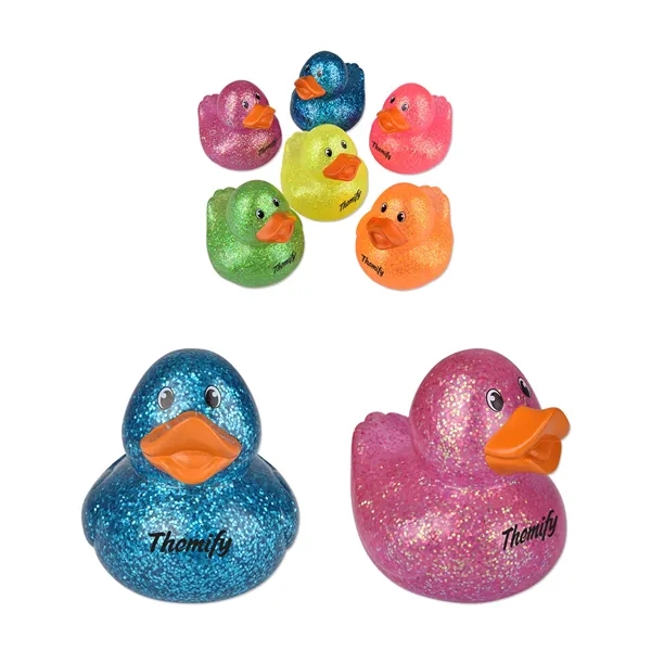 3 3/4" Glitter Rubber Ducks