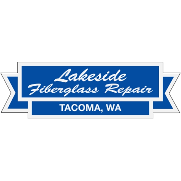 Ribbon w/ Rectangle Auto Ads - Reflective