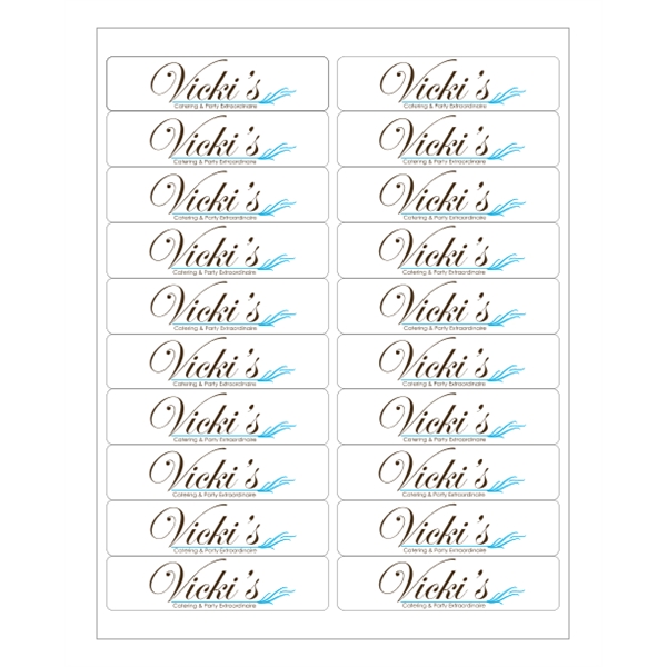 4" x 1" - 20up 8.5 x 11  Custom Laser Labels 1,000 Sheets...