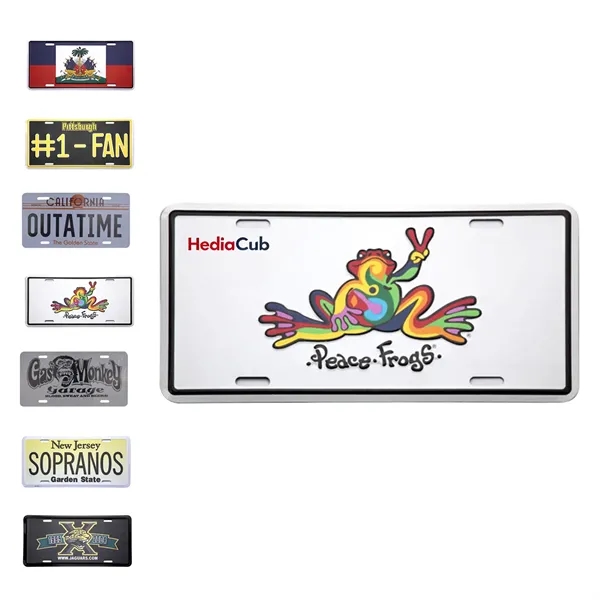 Custom Embossed Metal Auto License Plate