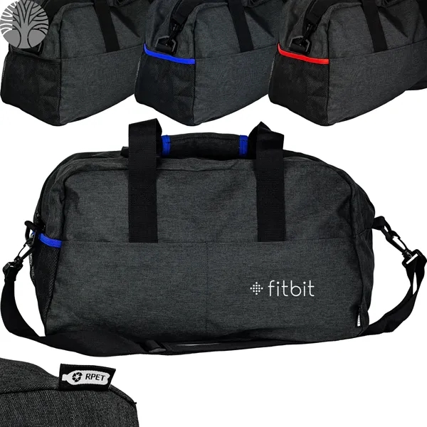Eco-Conscious 8" x 11" x 18.5" RPET Duffel Bag 