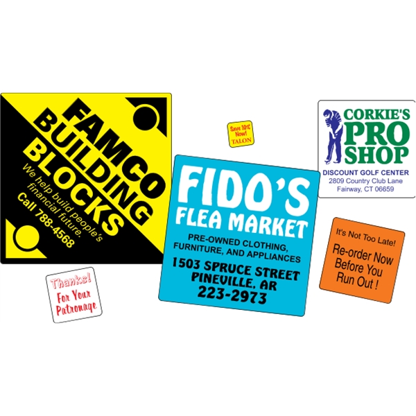 Square Roll Labels