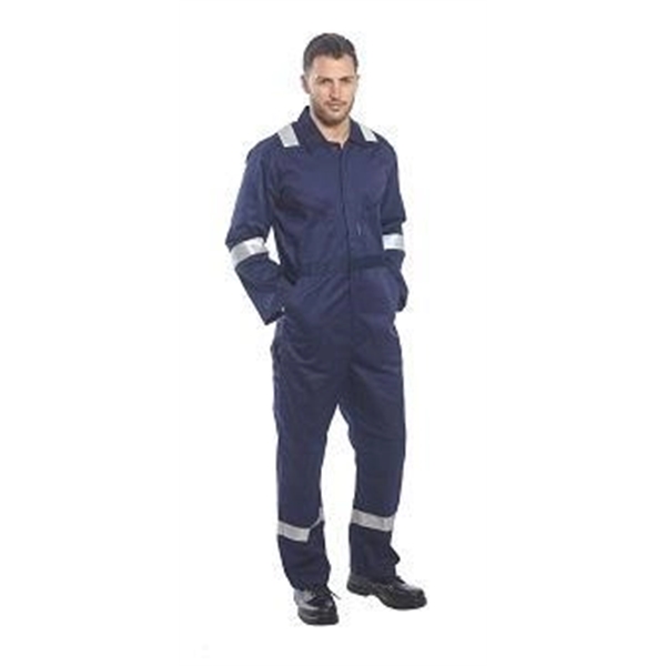 Polycotton Coverall with 2" Reflective Tape, 7 oz