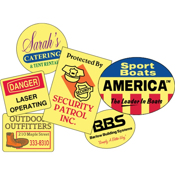 Outdoor Durable Roll Label (Back Adhesive)