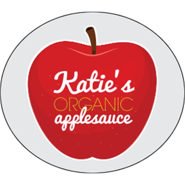 4" x 3.5" Kwik-Ship Digital Oval Decal