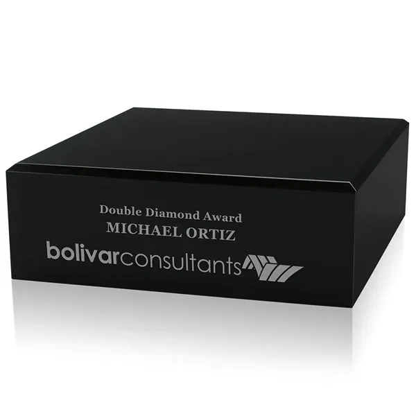 JAFFA® Square Black Glass Base