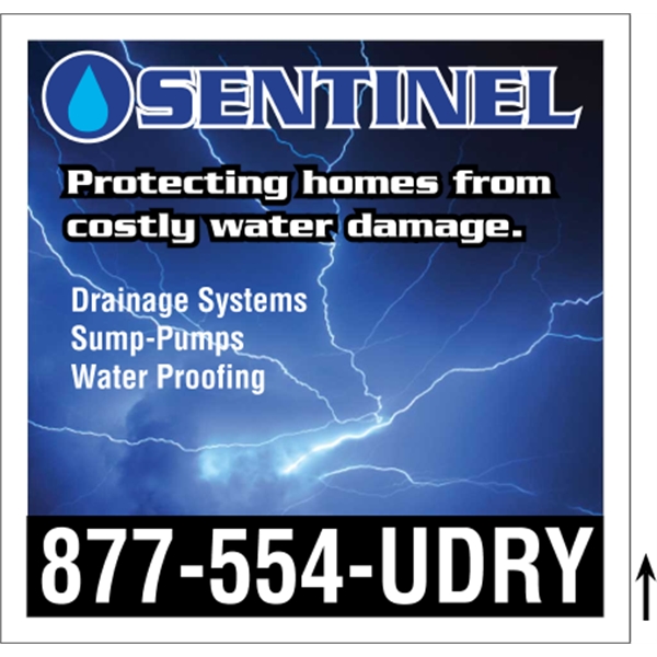 24" X 24" 4CP Corrugated Sign