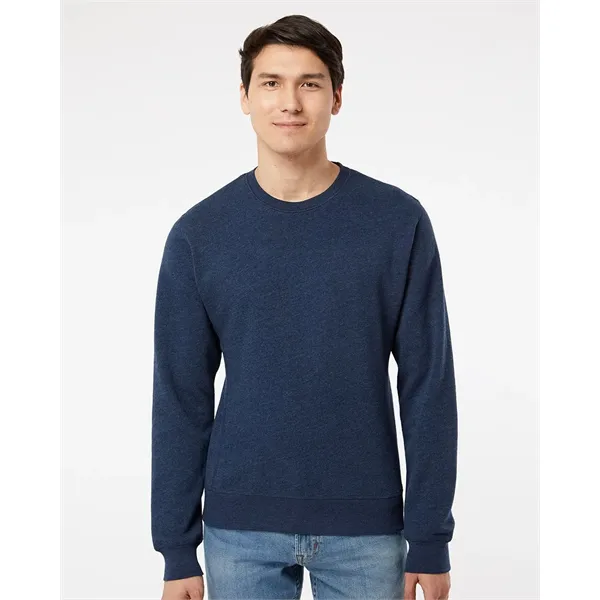 J. America Unisex Triblend Fleece Crewneck Sweatshirt