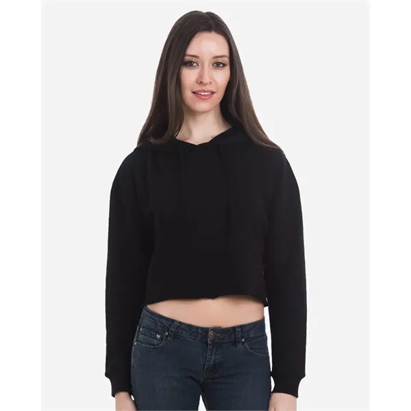 Lane Seven Women's Cropped Fleece Hooded Sweatshirt